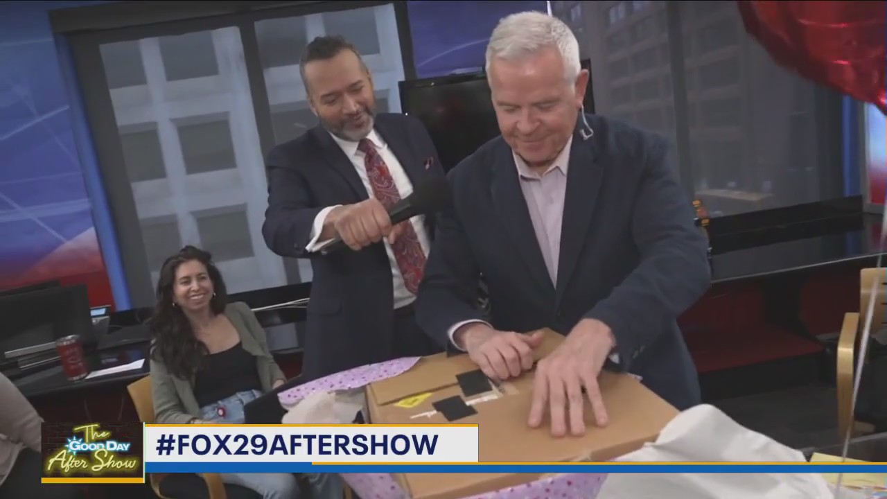 Mike gets a surprise gift on the Good Day Aftershow