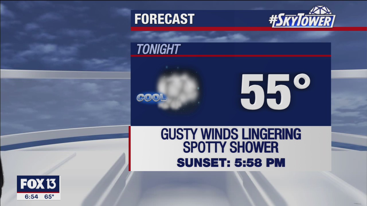 Sunday evening weathercast