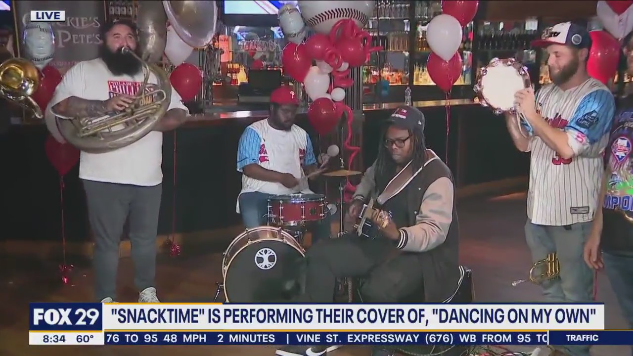 Philadelphia band 'Snacktime' performs cover of 'Dancing on my Own'