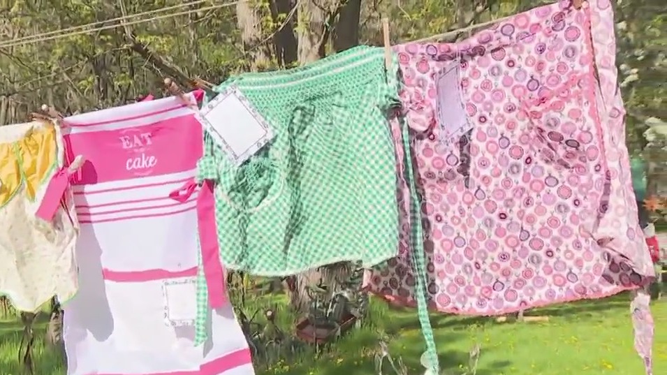 This Mother’s Day, weekend enjoy the outdoors at a free event that features hundreds of fabric aprons