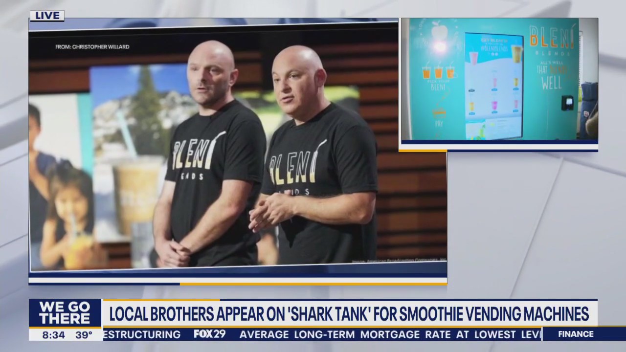 Local brothers to appear on "Shark Tank" for smoothie vending machine idea