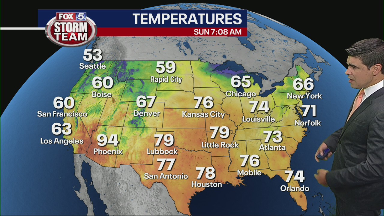 Sunday morning forecast