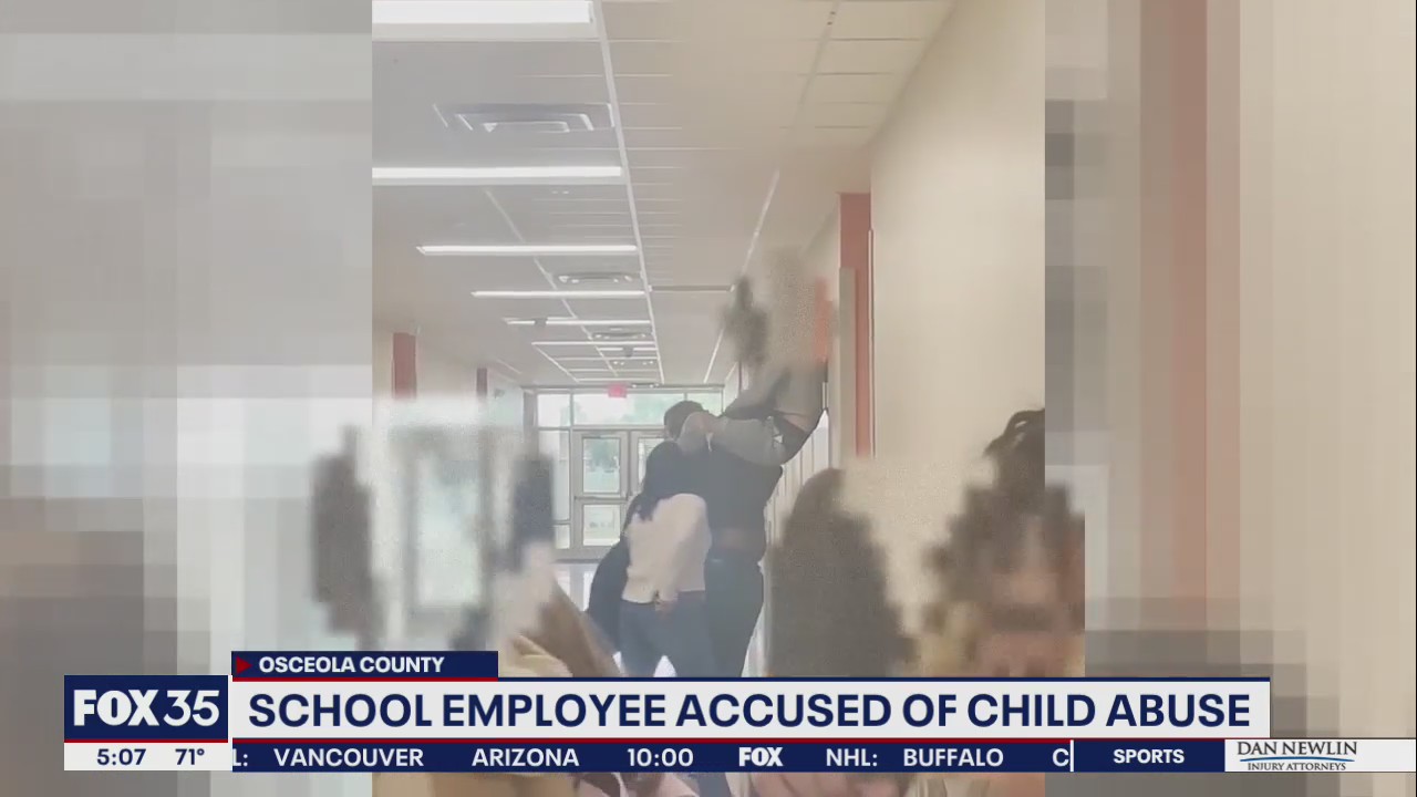 Florida school employee accused of grabbing student by neck, slamming him to ground