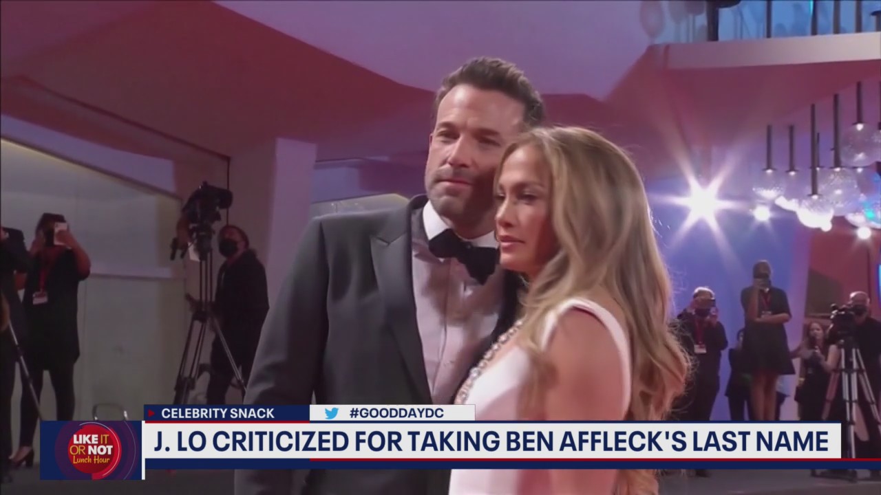J Lo criticized for taking Ben Affleck's last name