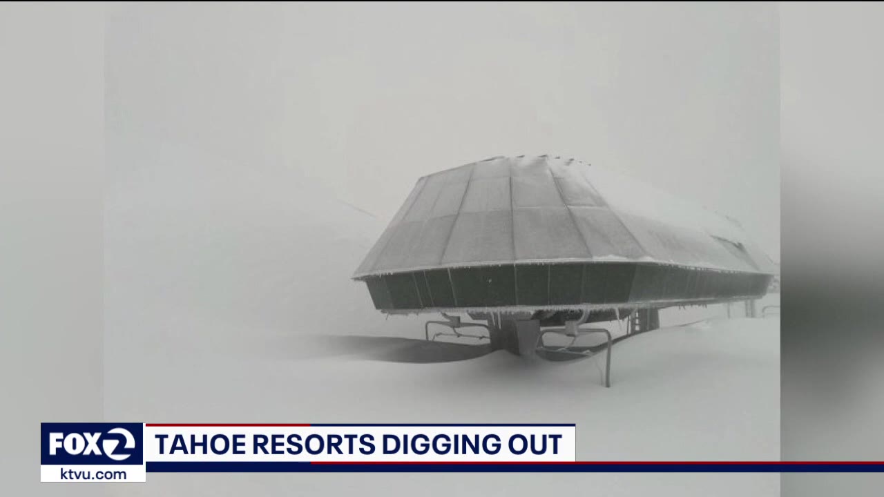 Ski resorts digging out in Tahoe