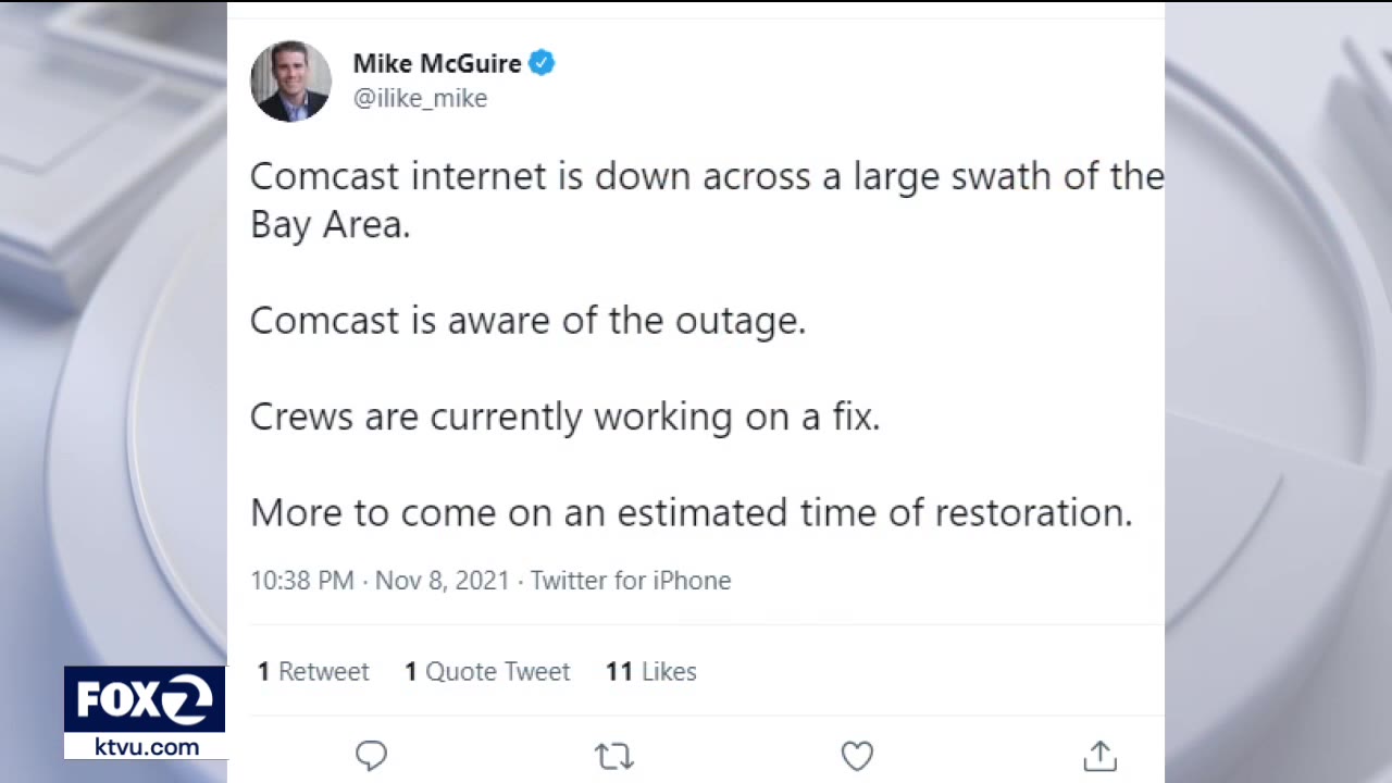 Comcast outage impacts Bay Area during strong storm
