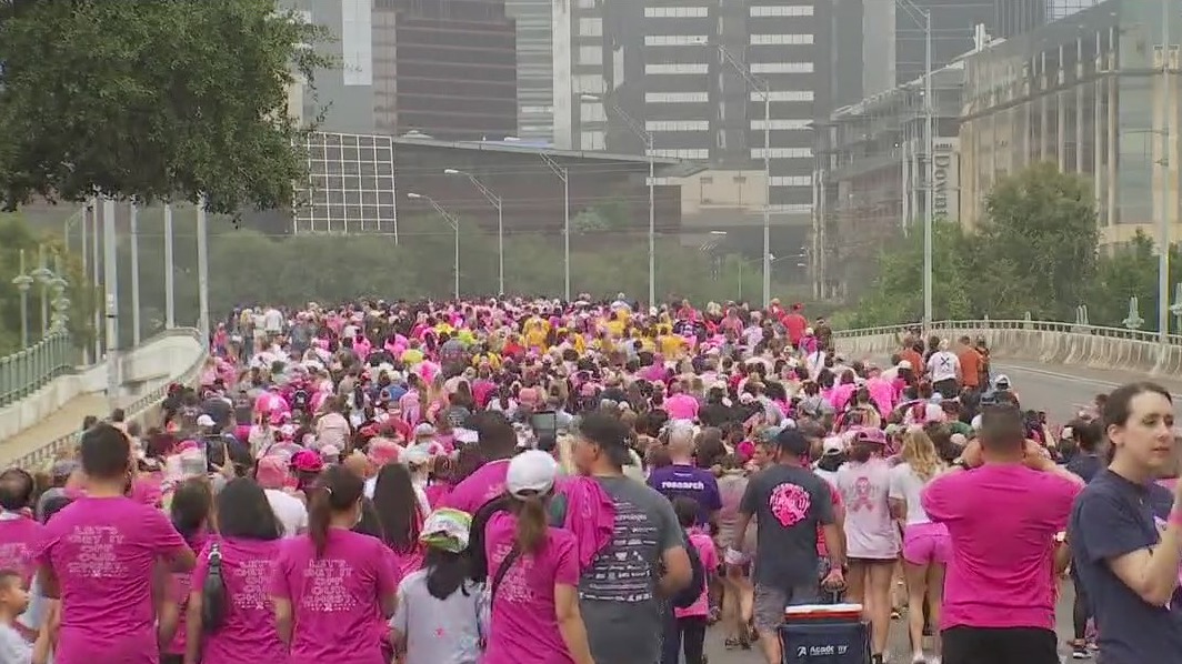 Nearly 2K lace up shoes at Susan G. Komen "More than Pink" Walk