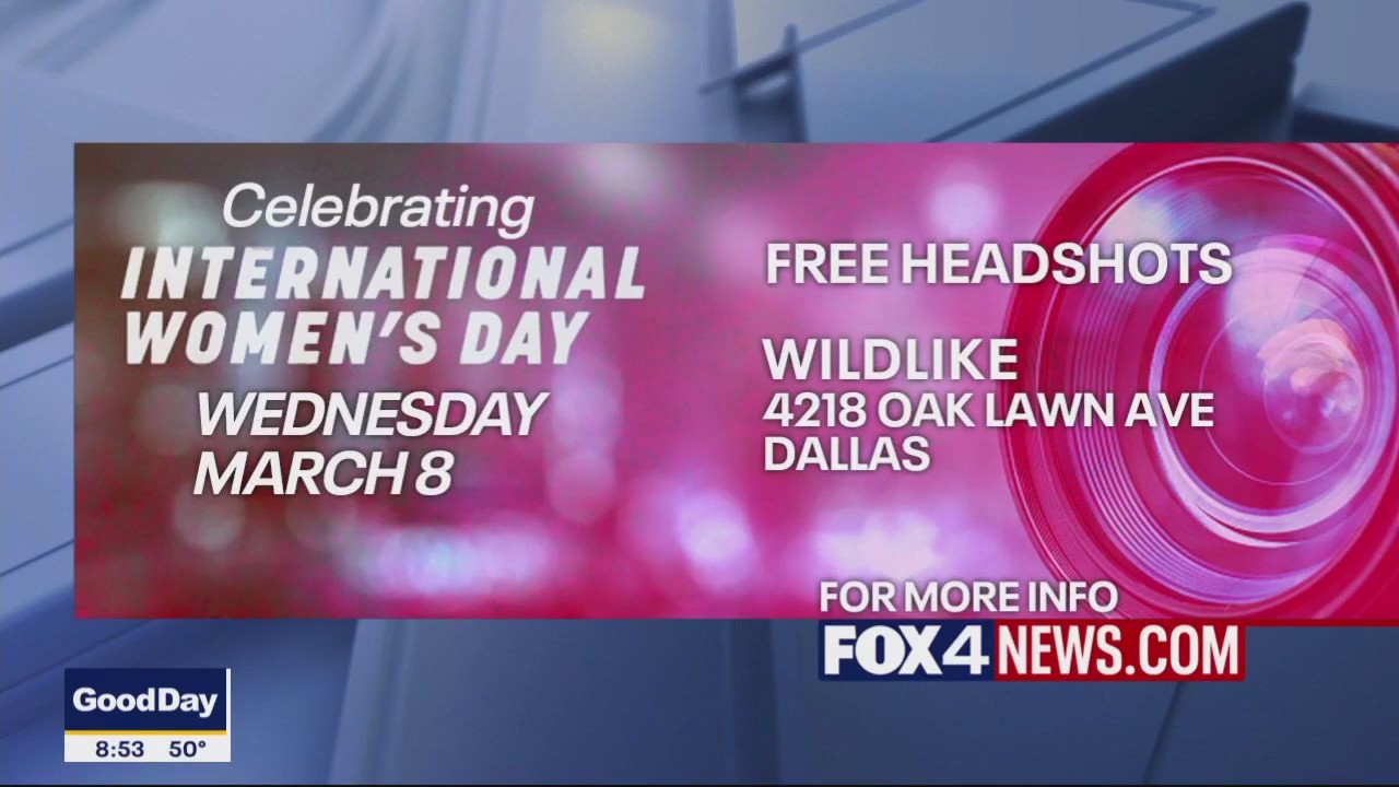 Free headshots to celebrate International Women's Day