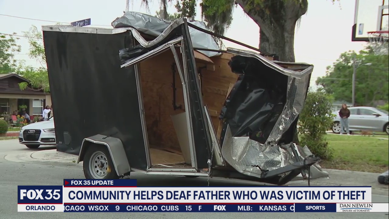 Deaf landscaper whose trailer was stolen gets help