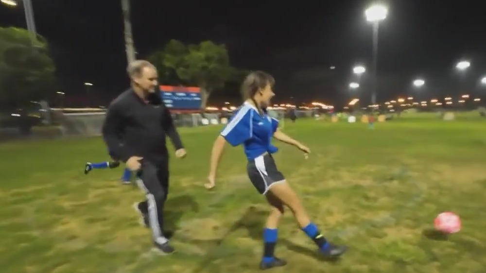 Soccer players with special needs go for the gold