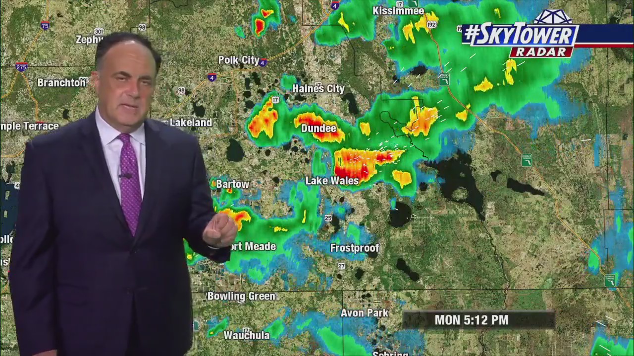 Monday evening forecast