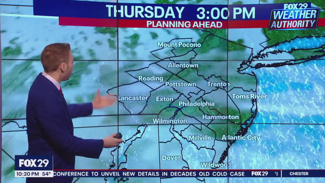 Weather Authority: 10 p.m. Wednesday forecast