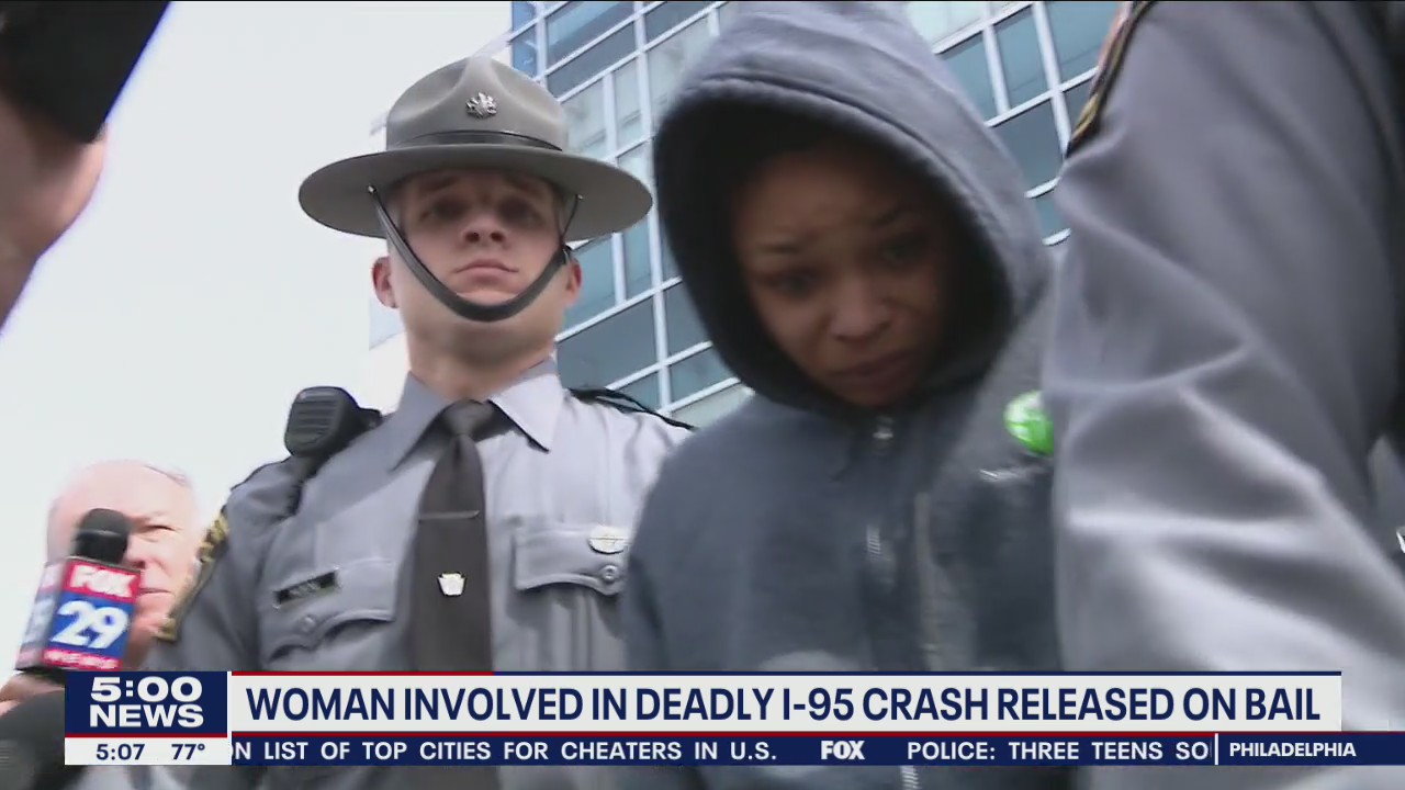 Woman accused of killing Pennsylvania Troopers, third man in I-95 crash posts bail