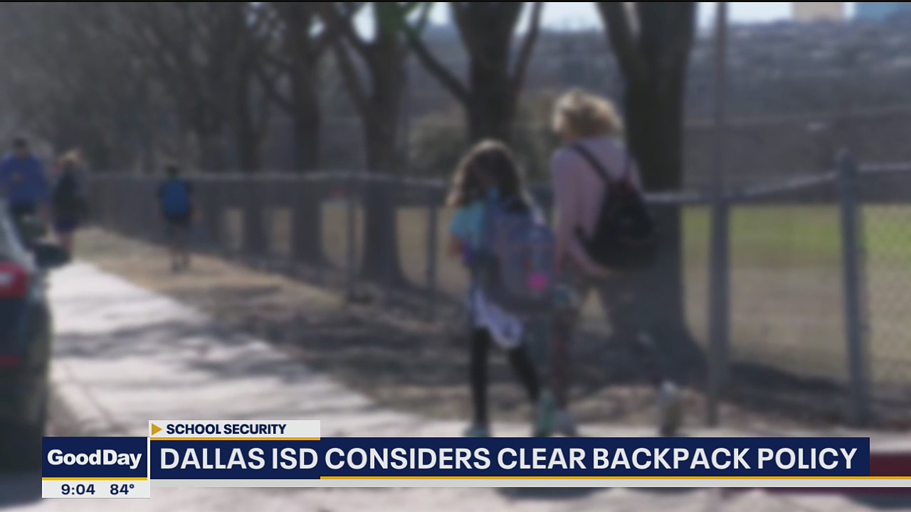 Dallas ISD considers clear backpack policy