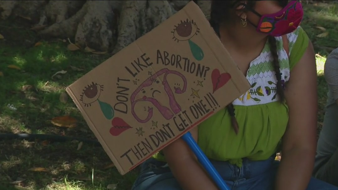 Abortion ban protests continue for third day in Los Angeles