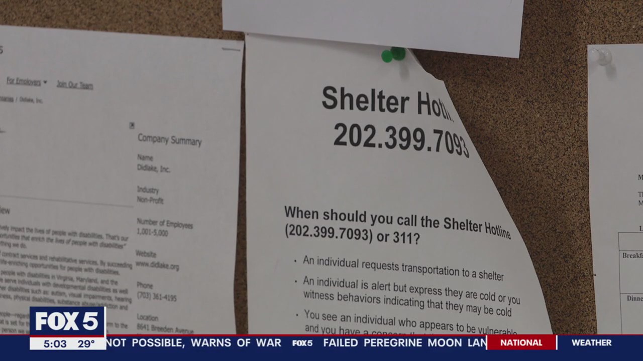 DC opening more shelters, warming centers as temperatures drop