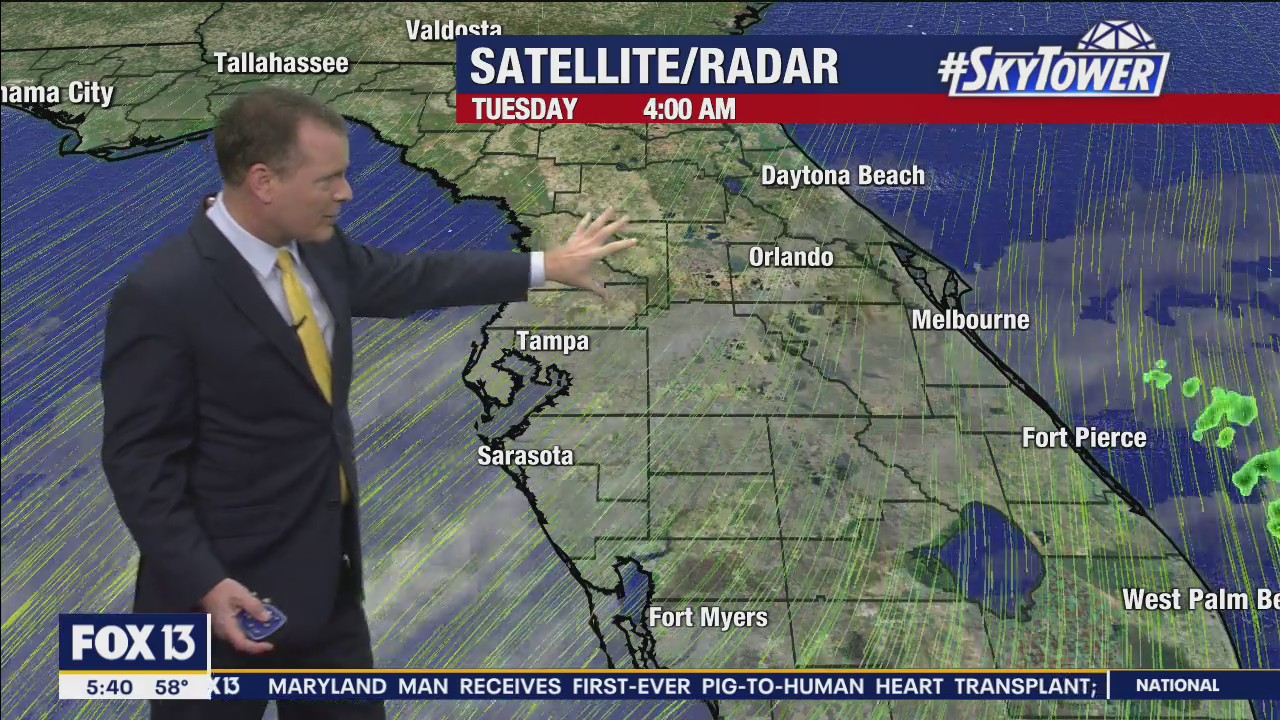 Tuesday morning forecast
