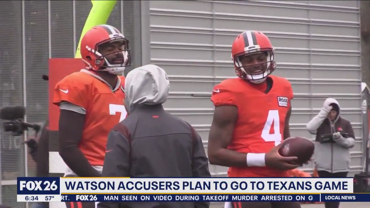 Women who accused Deshaun Watson of sexual misconduct to attend his first game back in Houston **EDITOR'S NOTE: This video is from a previous report**