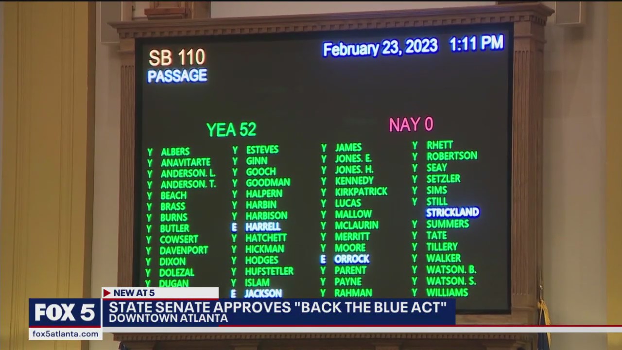 State Senate approves 'Back the Blue' act