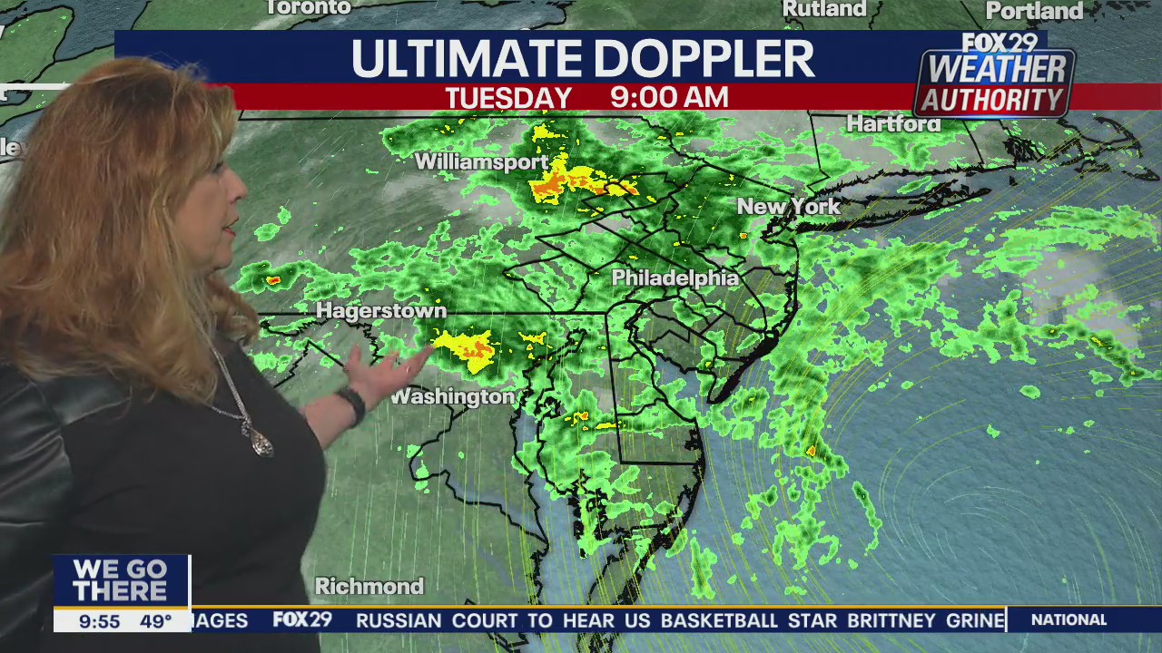 Weather Authority: Tuesday, 9 a.m. forecast