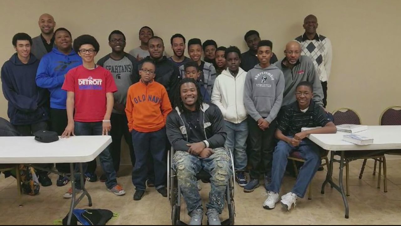 Detroit man dedicates life to helping other young people after shooting paralyzes him