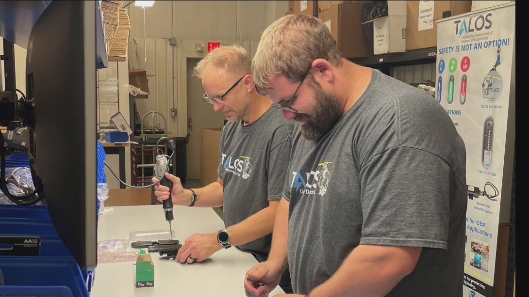 Made in Tampa Bay: Clearwater company creates 'Talos' lightning detector