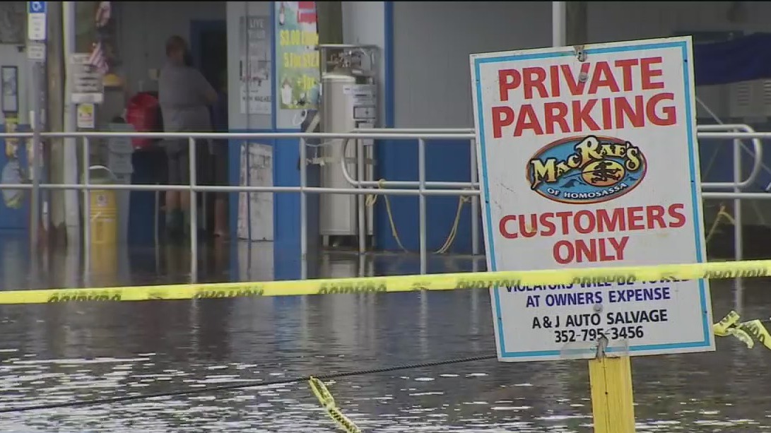Parts of Citrus County underwater as high tides cause flooding