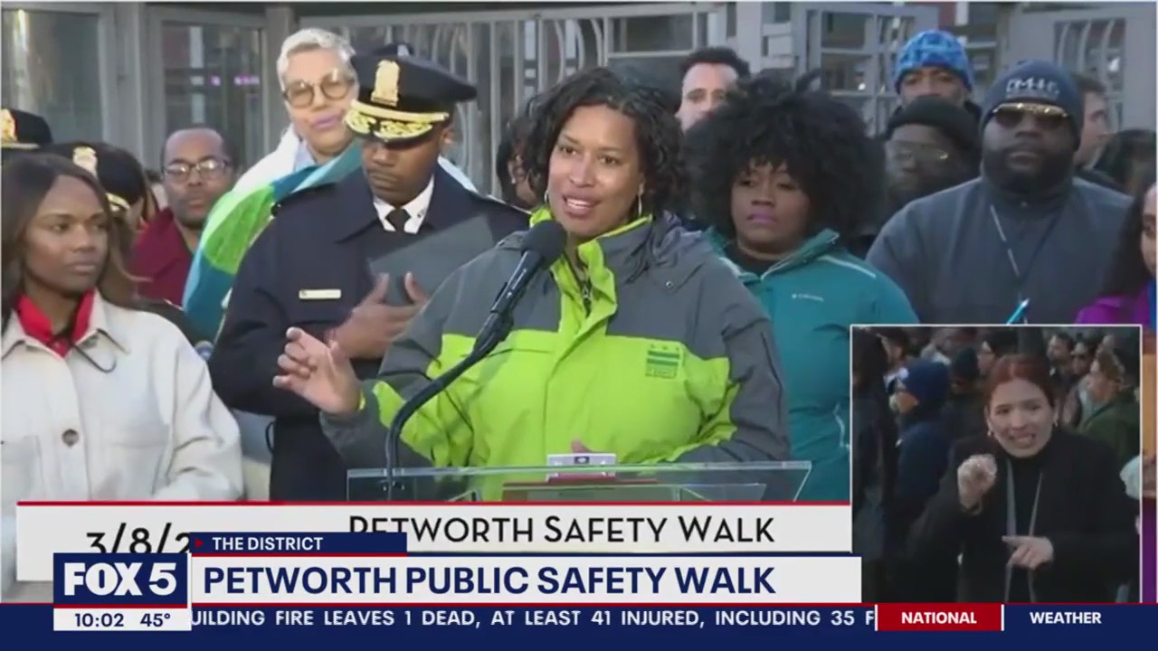 Mayor Bowser leads Petworth public safety walk