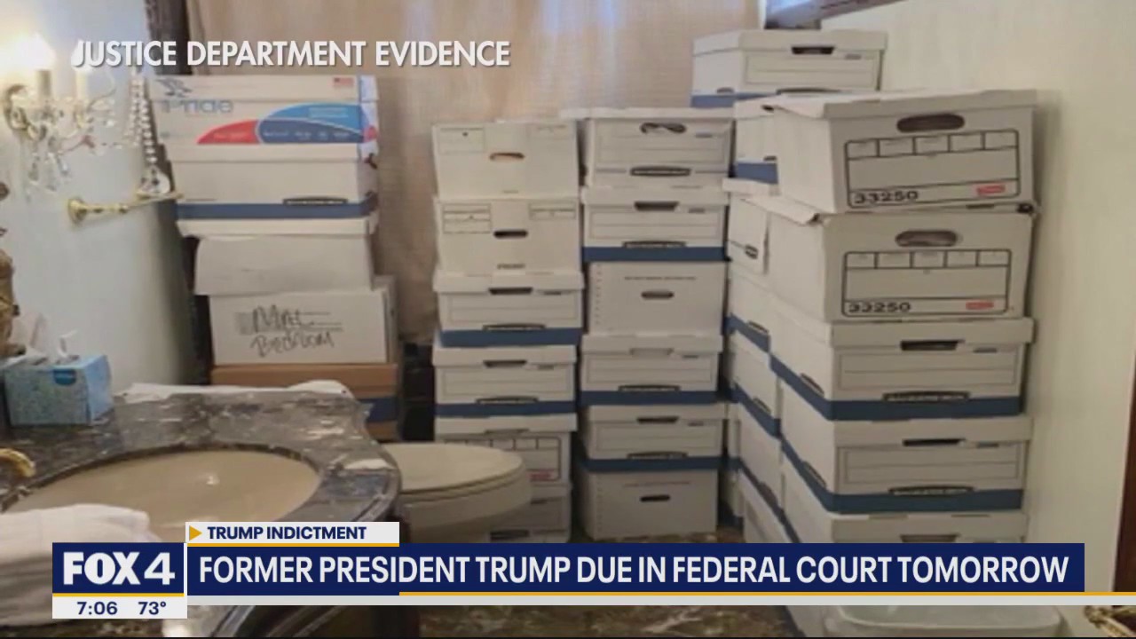 Former President Trump due in federal court Tuesday