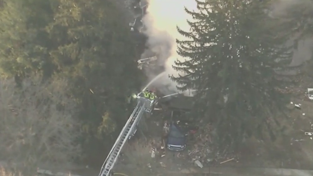 House explodes in Ann Arbor, Michigan