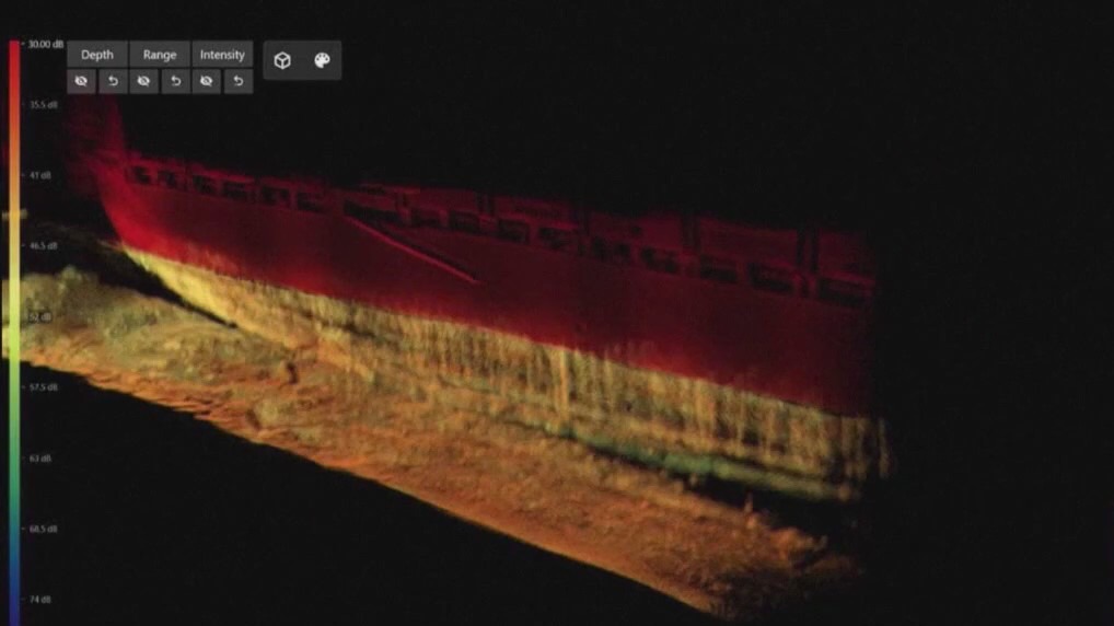 Baltimore bridge collapse: Sonar images show ship damage