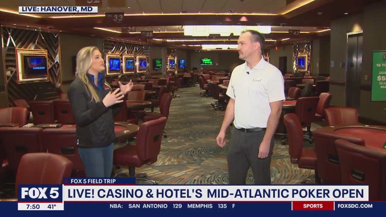 FOX 5 Field Trip: Live! Casino Hotel Mid-Atlantic poker open