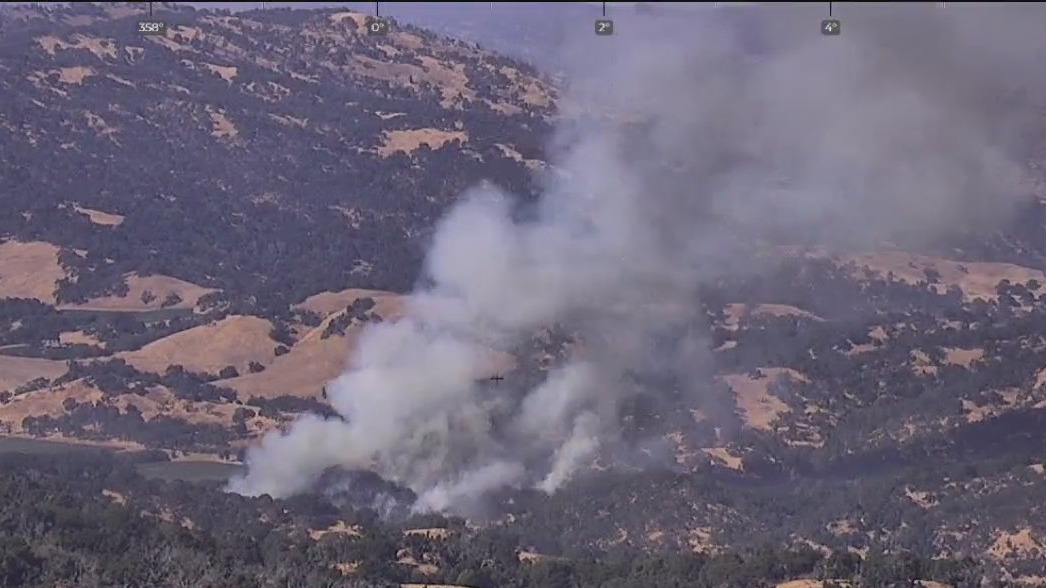 Vegetation fire in Napa County