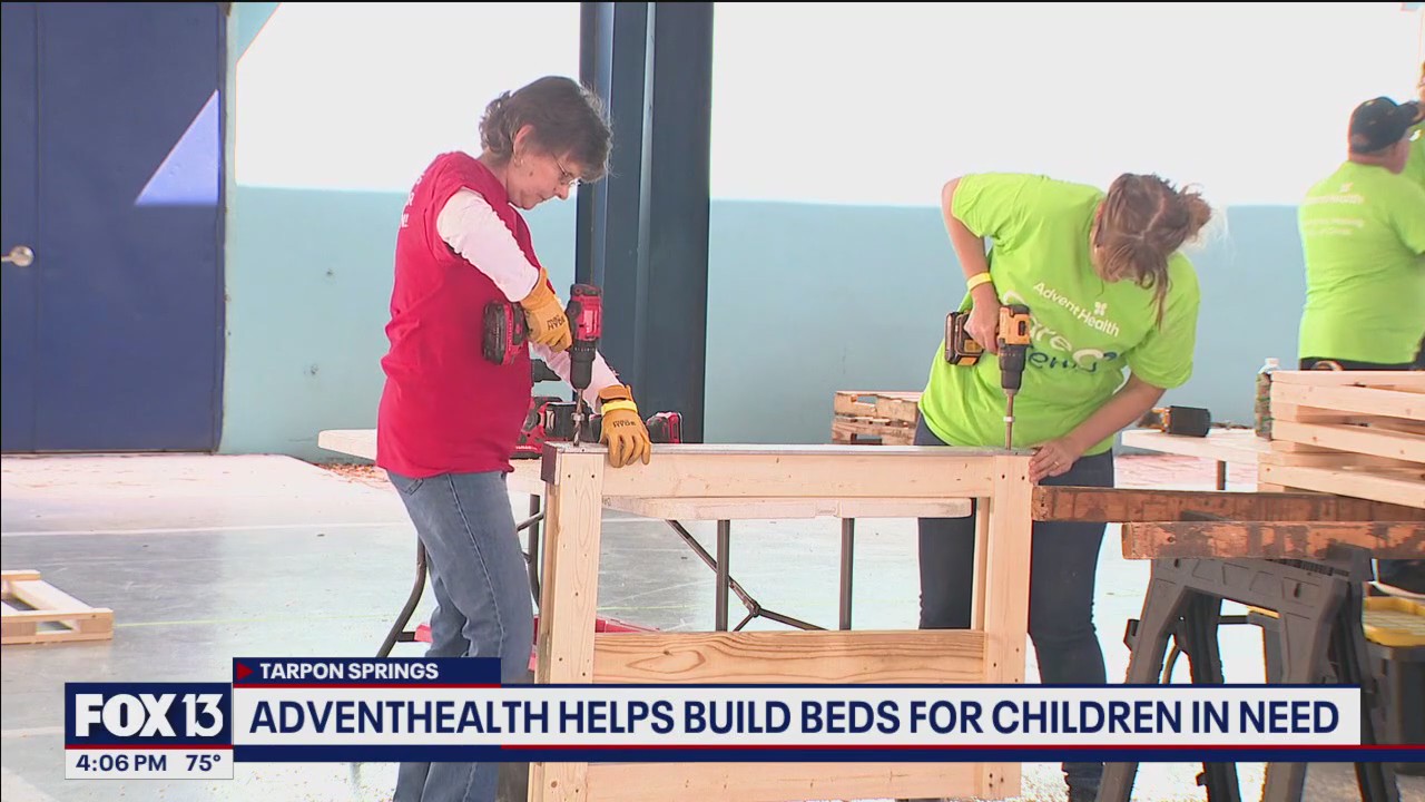 AdventHealth helps build beds for children in need