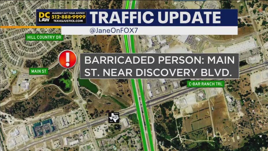Police on scene of a barricaded suspect in Cedar Park