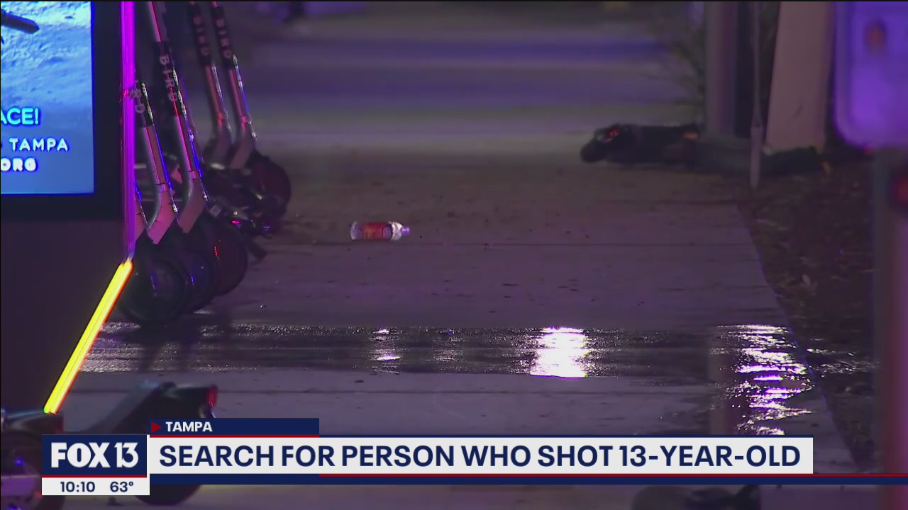Search for gunman who shot 13-year-old in Tampa