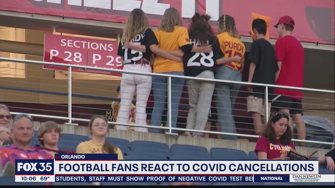 Football fans react for bowl cancellations