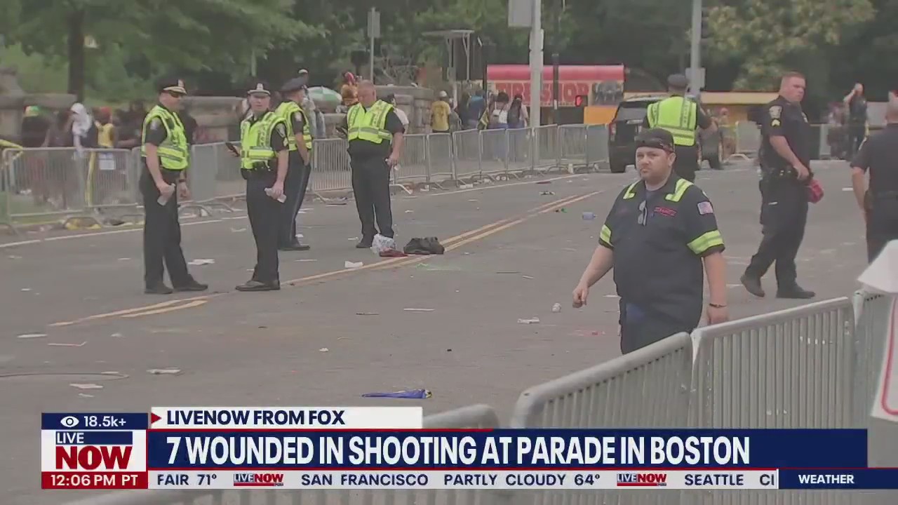 7 shot at Boston parade