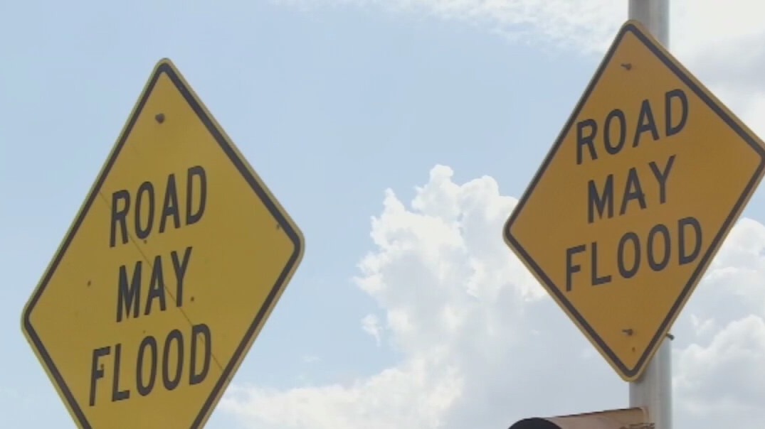 People should stay off roads if there's potential for flash floods