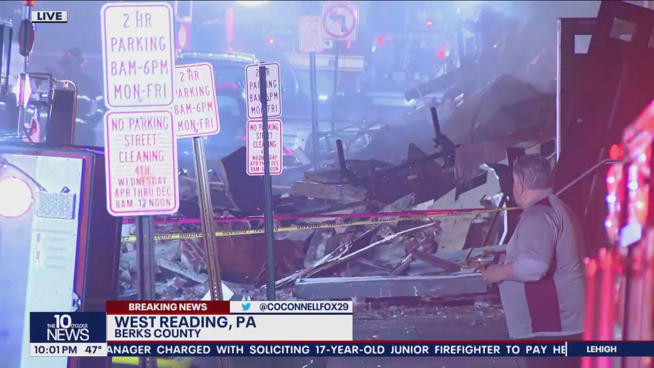 Officials: 2 dead, 9 unaccounted for in West Reading chocolate factory explosion