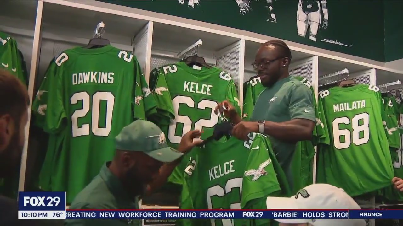 Lancaster County Philadelphia Eagles Pro Shop filled with fans for