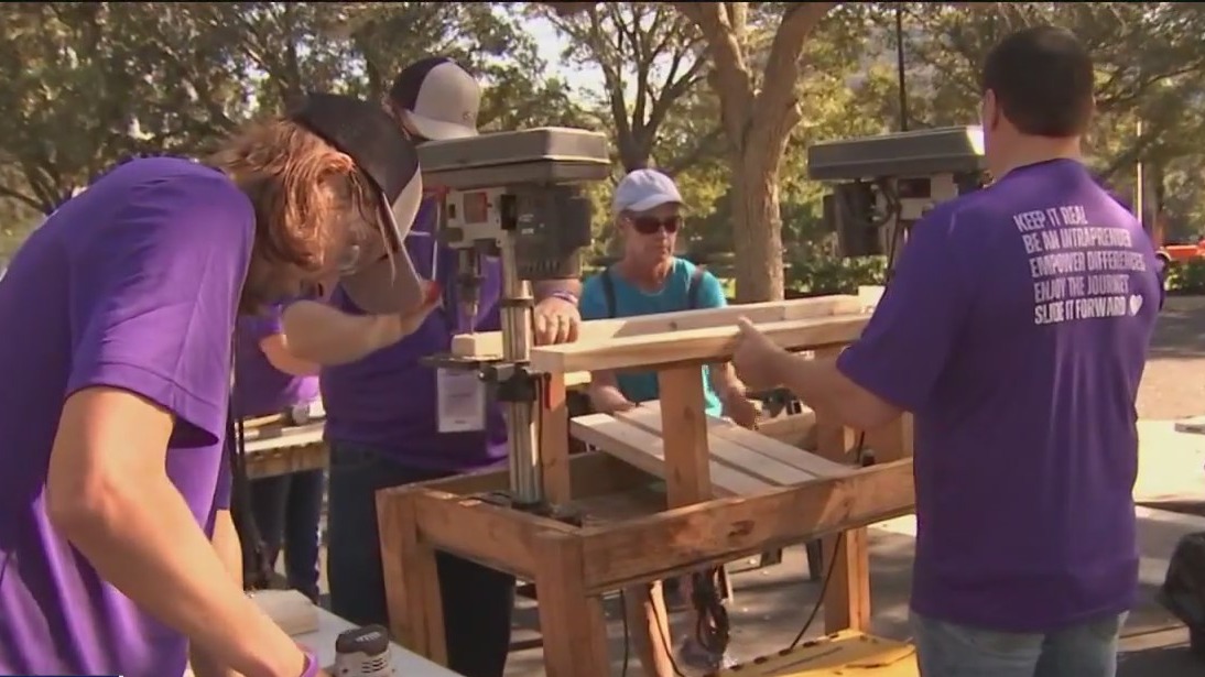Local company helps make beds for kids in need