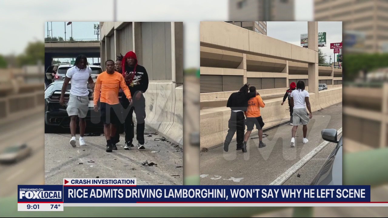 Rashee Rice admits to driving Lamborghini in crash