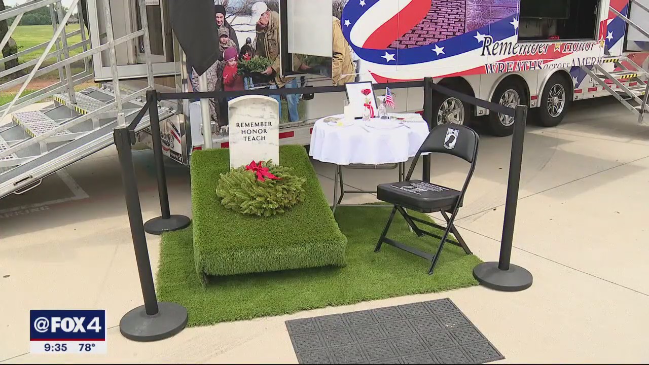 Wreaths Across America exhibit visits North Texas