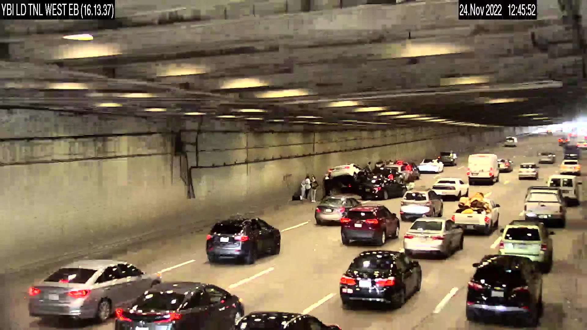 Tesla Model S causes crash on Bay Bridge