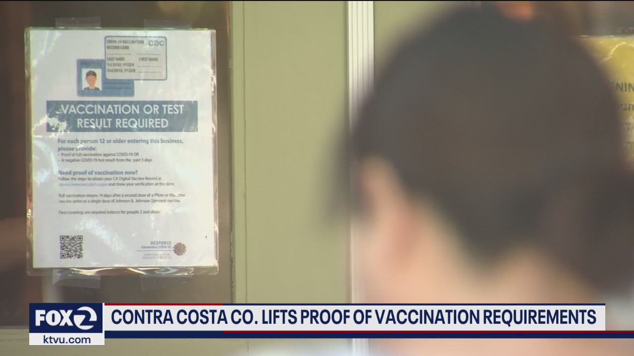 Contra Costa County drops vaccine requirement in some indoor settings