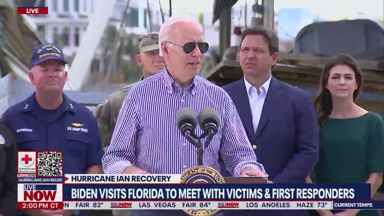 President Biden's reaction to Hurricane Ian damage