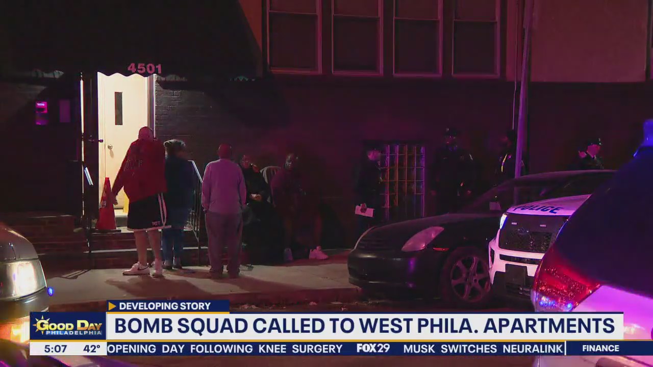 Bomb squad called to West Philadelphia apartments