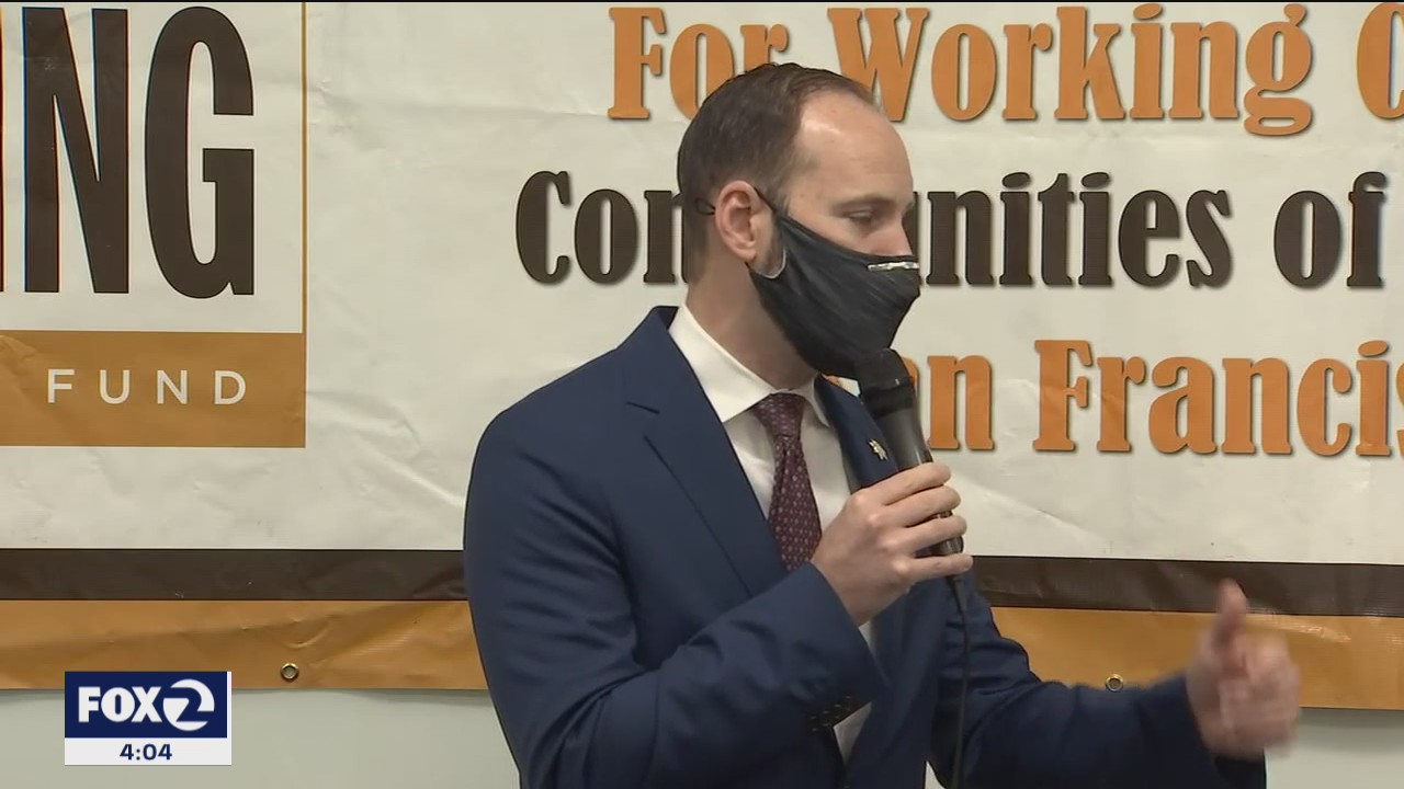 Embattled SF DA Chesa Boudin speaks at rally