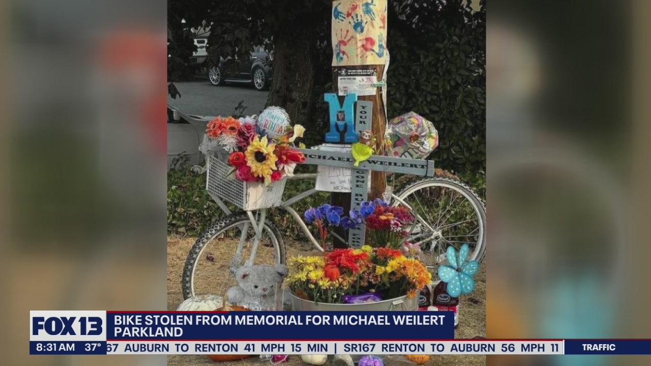 Ghost bike stolen from memorial for Michael Weilert